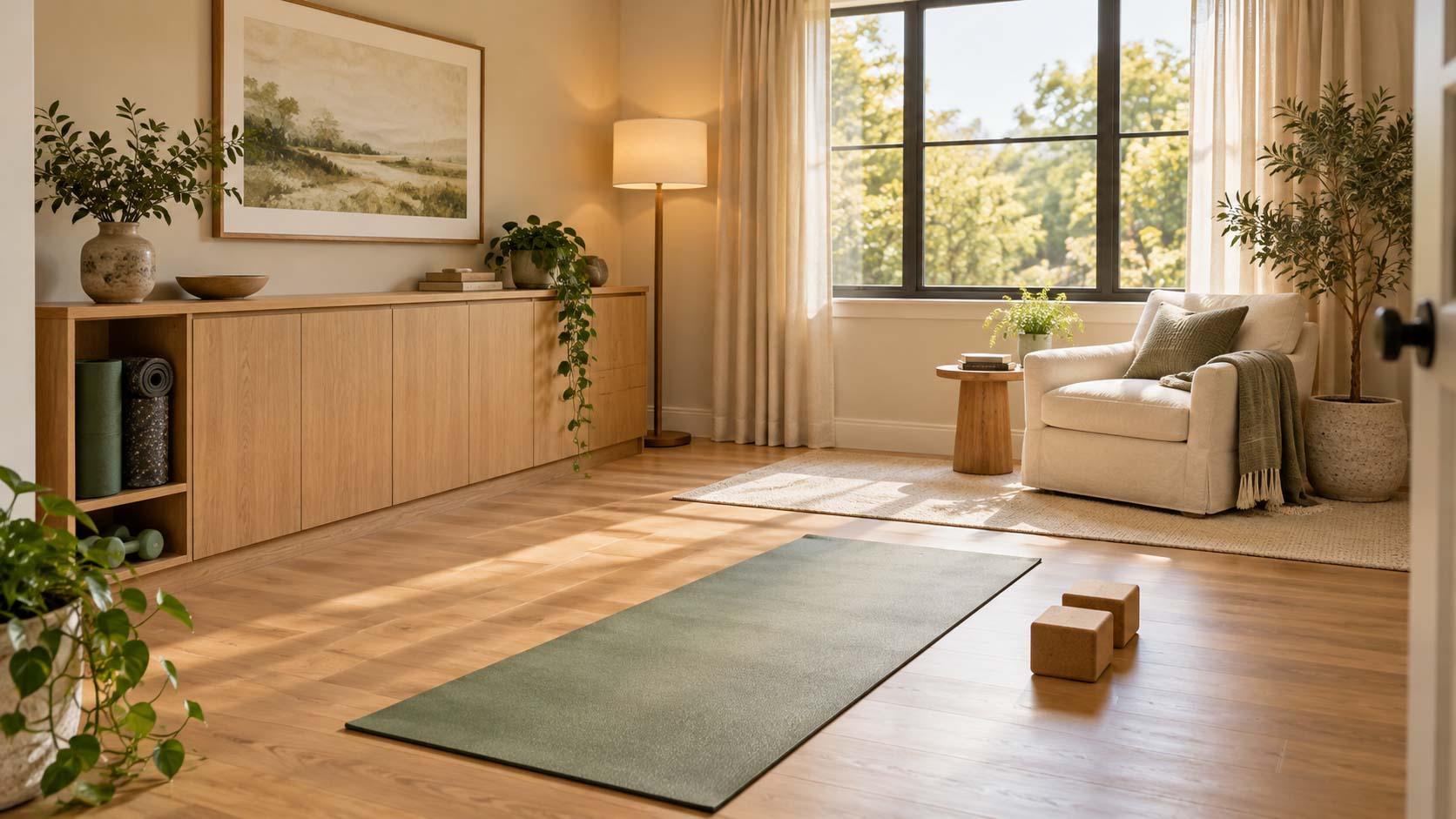 Home Wellness Room for Movement and Rest